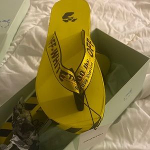 Off white sandals for sale never worn